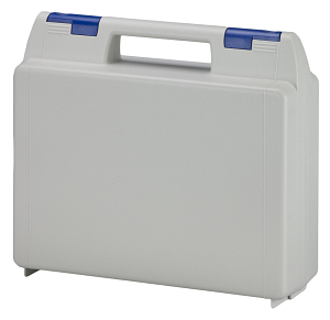 Gespritzter Kunststoffkoffer Maxibag 0,5-111, grau / blau NF