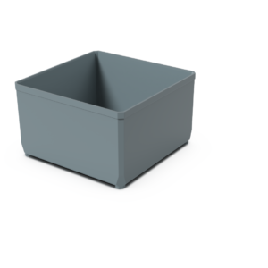 ABS-Einsatzkasten Box 2x2, blaugrau