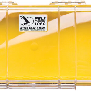 PELI™ MicroCase 1060, transparent mit gelber Auskleidung NF