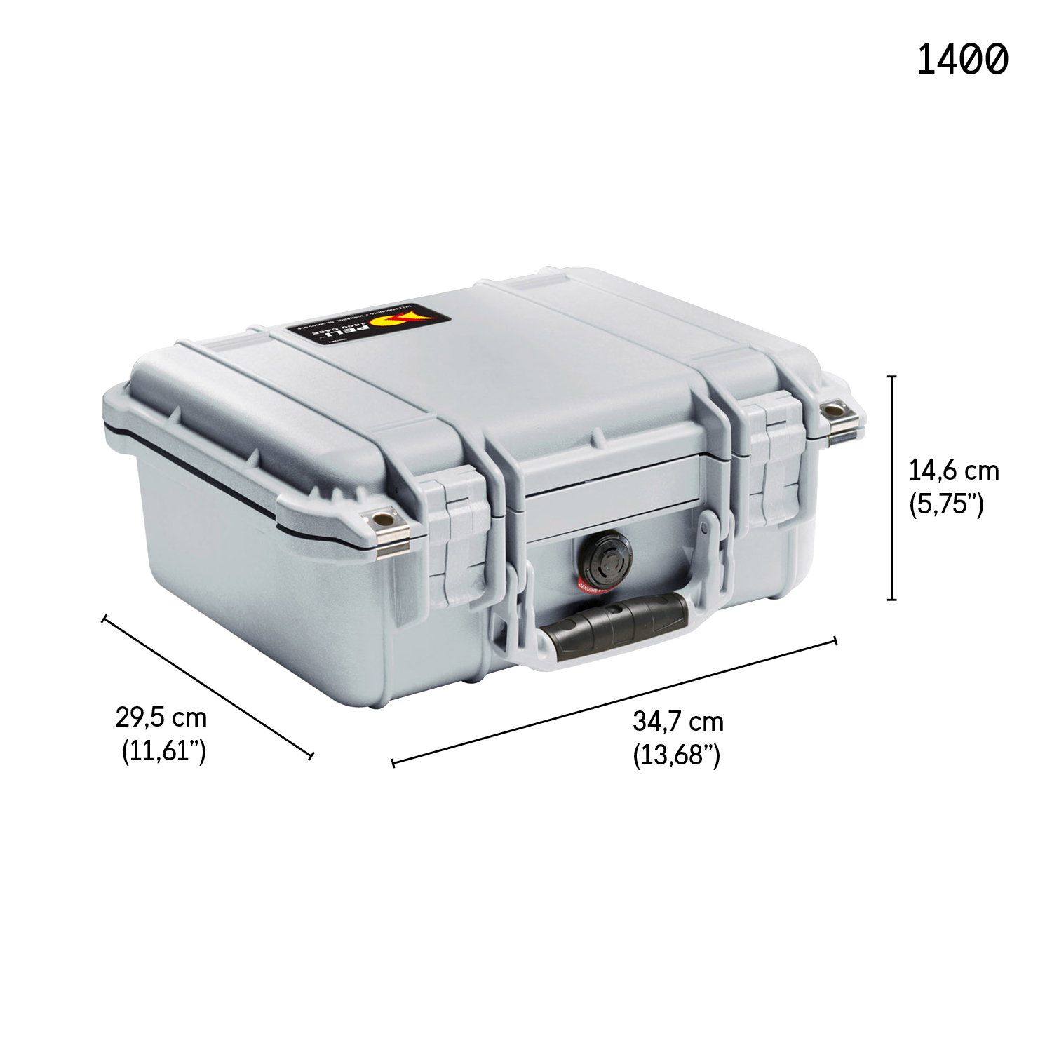 PELI™ Case 1400, silber NF – Bild 2