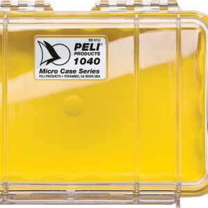 PELI™ MicroCase 1040, transparent mit gelber Auskleidung NF