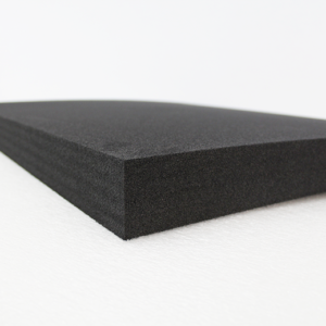 Schaumstoffplatte aus Alveobloc NA36 schwarz, 600x500x20mm